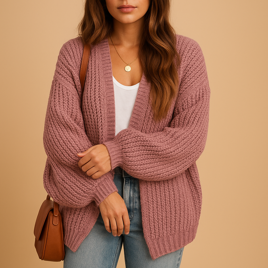Soft Relaxed Fit Knit Cardigan