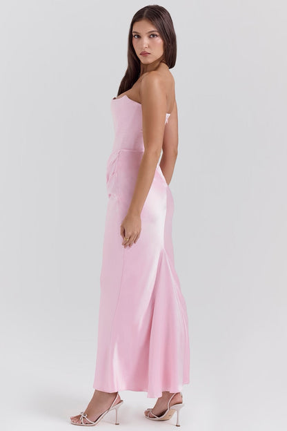 Classic Vintage Off Shoulder Evening Gown