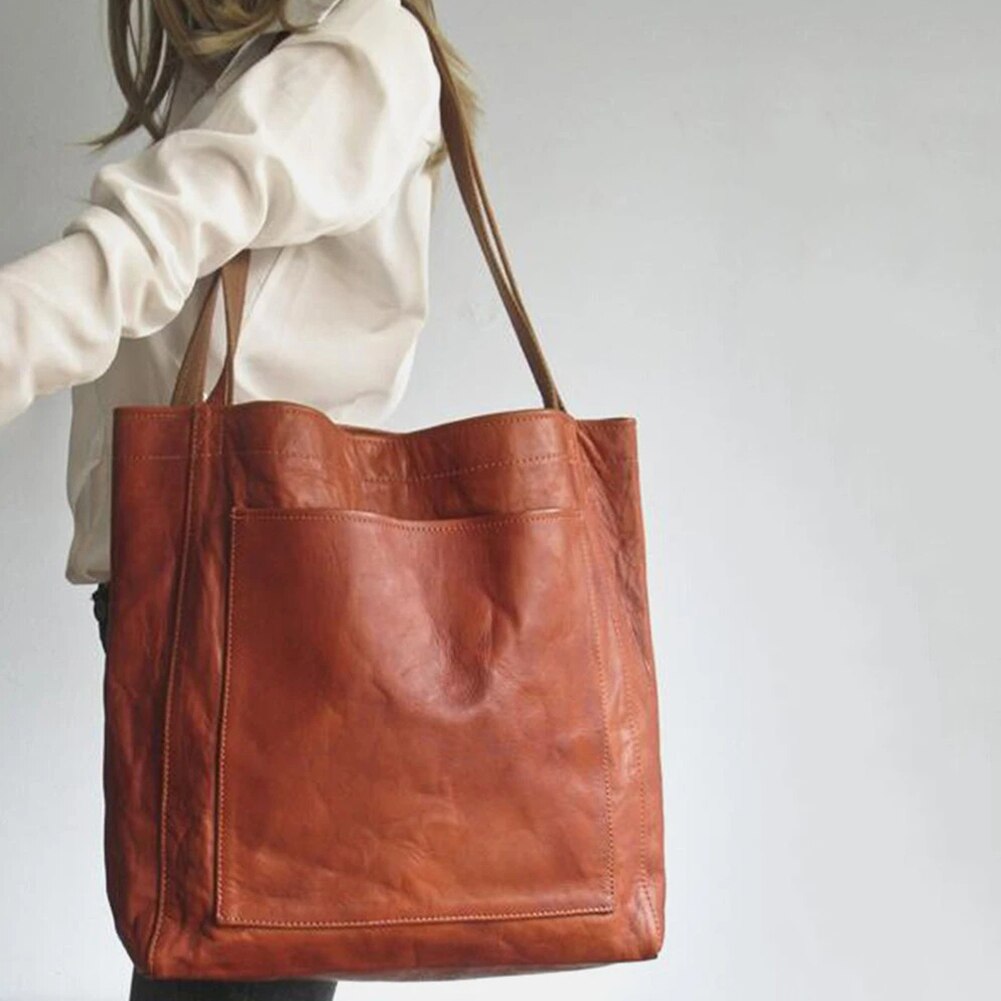 Classic Ladies Leather Tote Bag