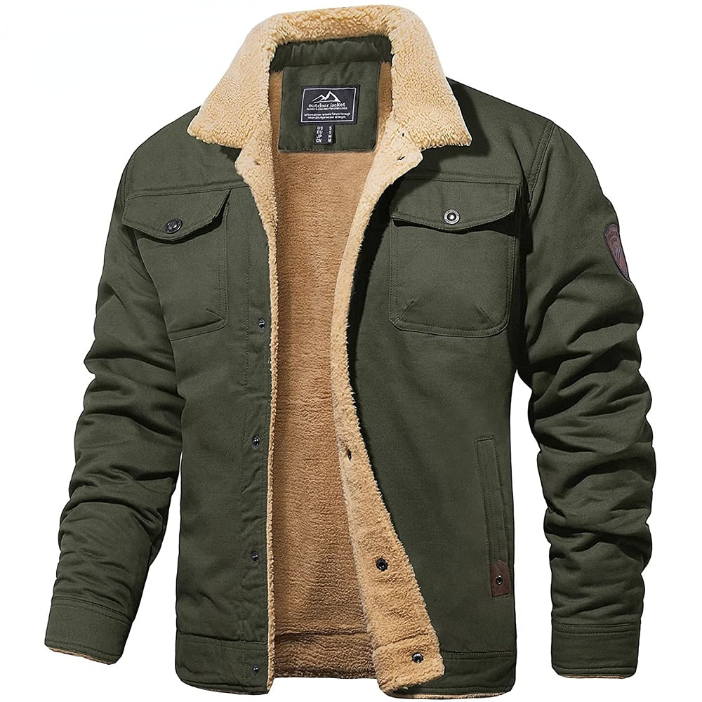Men's Classic Fit Bomber Coat with Practical Pockets