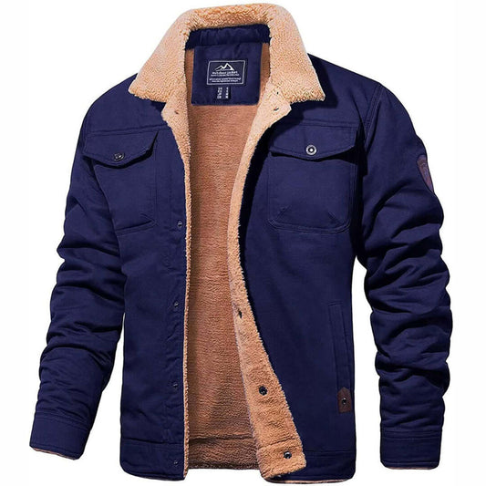 Classic Mens Leather Flight Jacket - Luxivelle