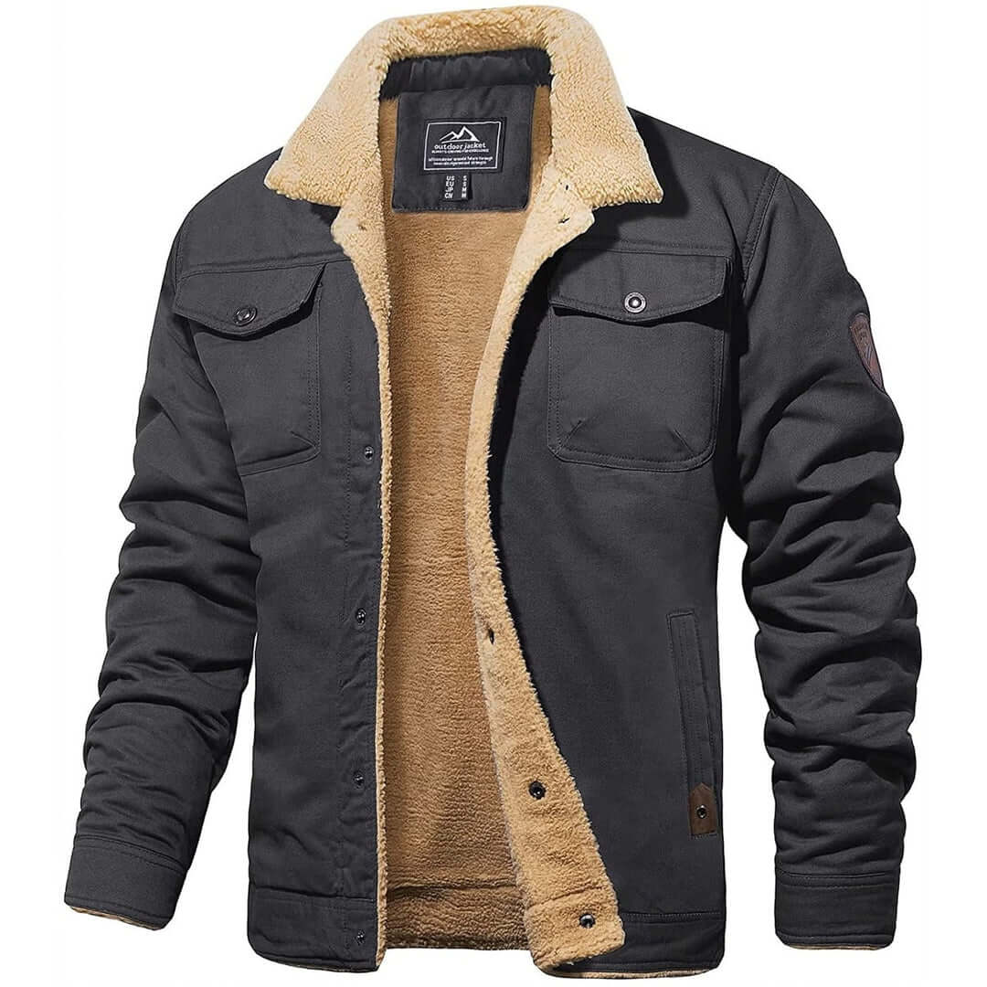 Classic Mens Leather Flight Jacket