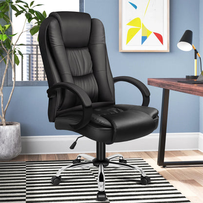 Executive Genuine Leather Desk Chair - Luxivelle