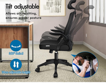 Ergonomic Mesh Desk Chair with Adjustable Tilt