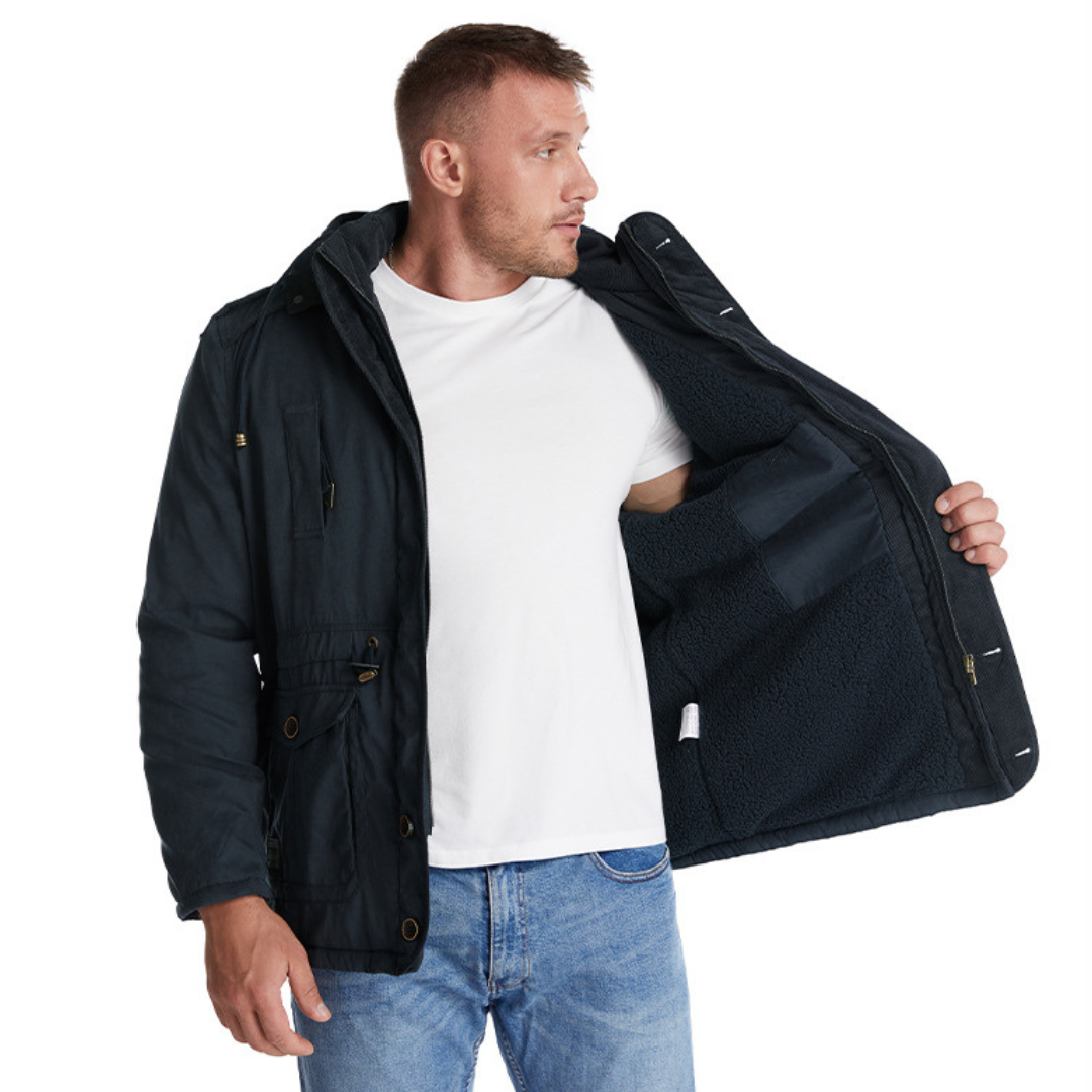Thermal Insulated Men's Waterproof Parka Coat - Luxivelle