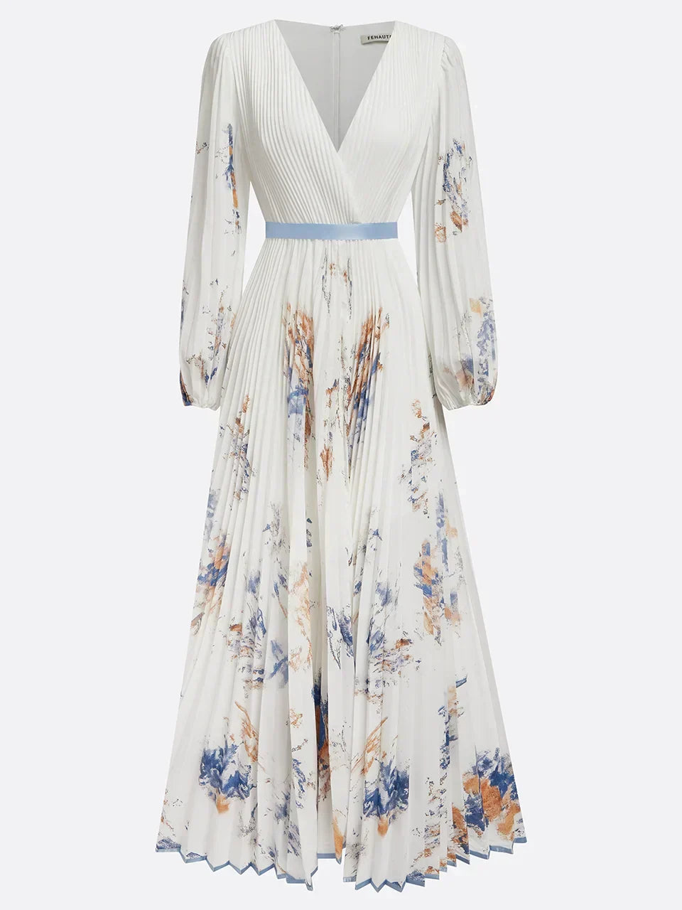 Halston | Chic Off Shoulder Ruffle Maxi Dress