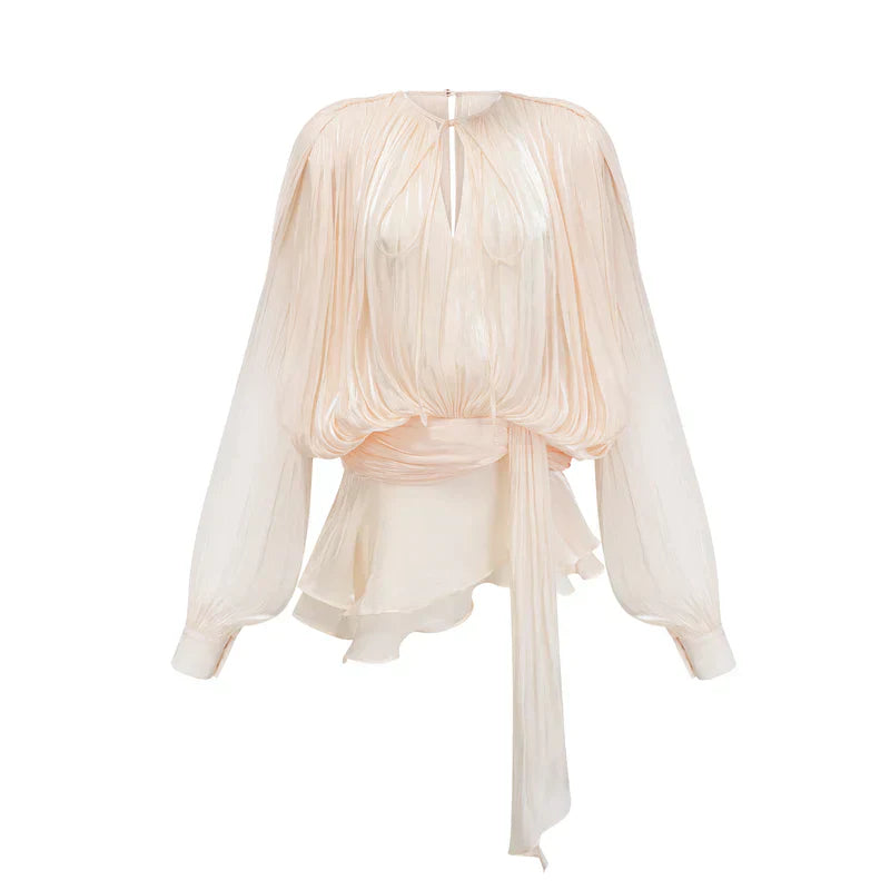 Flowy Chic Silk Blouse