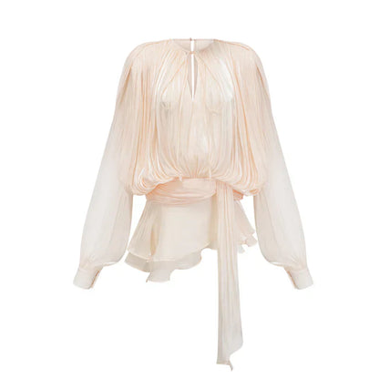 Flowy Chic Silk Blouse