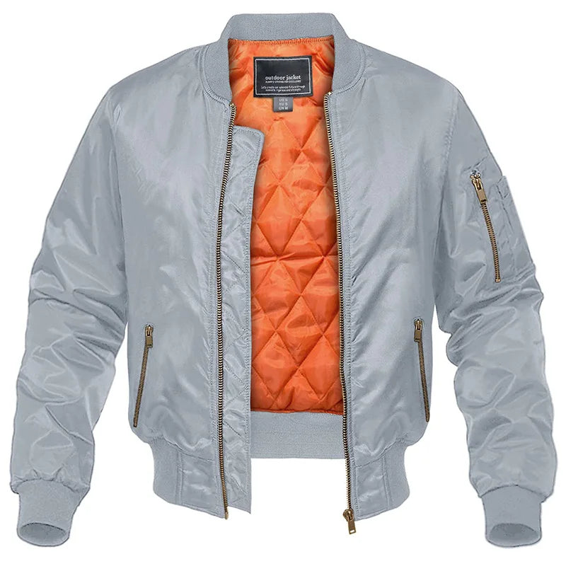 Warm Padded Mens Jacket with Multiple Pockets