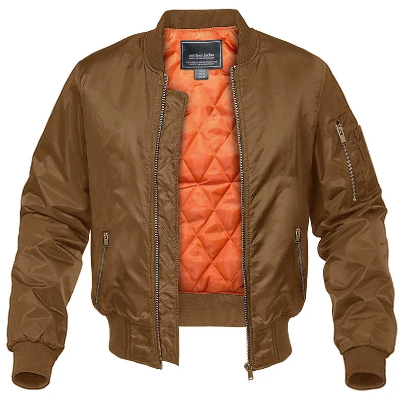 Warm Padded Mens Jacket with Multiple Pockets