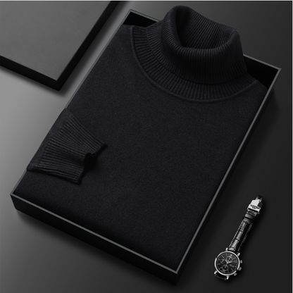 Hunter | Cashmere Cotton Turtleneck Sweater – Elegant Comfort, Versatile Fit
