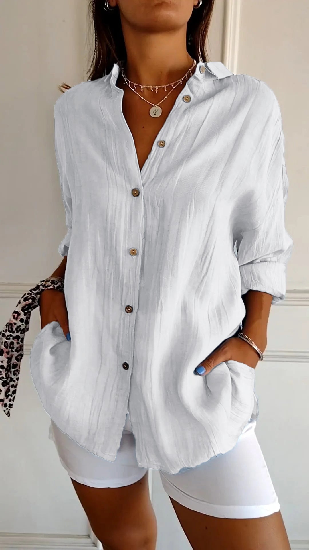 Christina | Stylish Ruffle Neck Top
