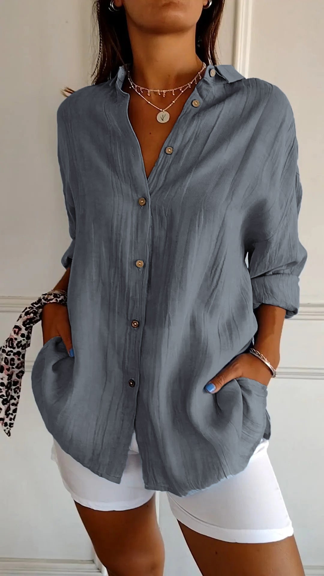 Christina | Stylish Ruffle Neck Top