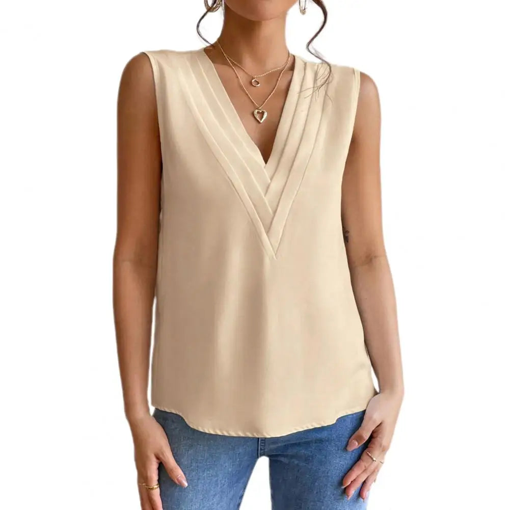 Ladies' Flowy V-Neck Tank Top