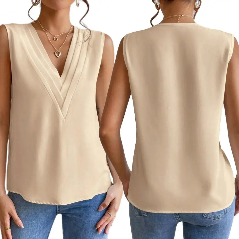 Ladies' Flowy V-Neck Tank Top