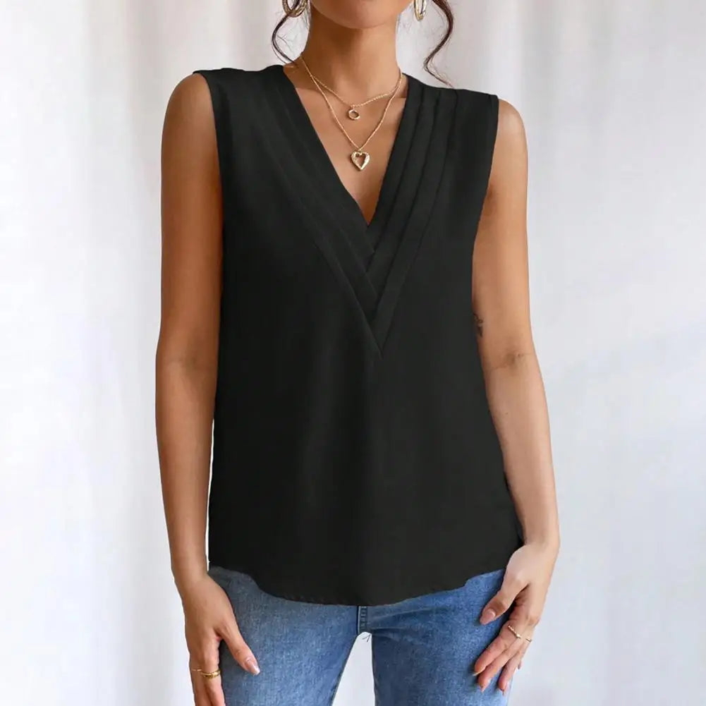 Ladies' Flowy V-Neck Tank Top