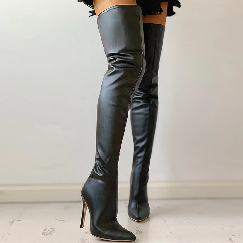 Women's High Heel Knee High Boots