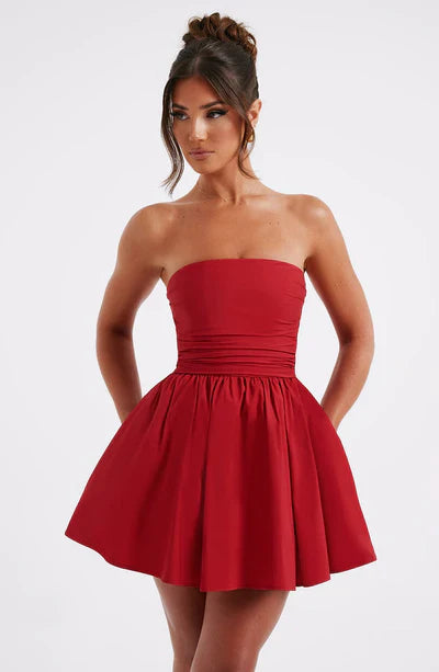 Daniela | Festive bustier mini dress