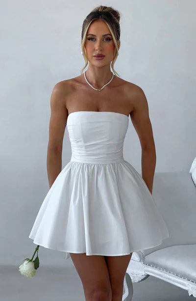 Daniela | Festive bustier mini dress