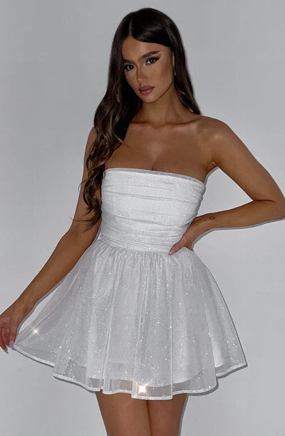 Daniela | Festive bustier mini dress