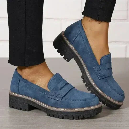 Comfortable Chunky Slip On Loafers