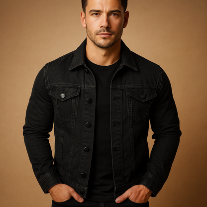 Men's Classic Blue Jeans Jacket - Luxivelle