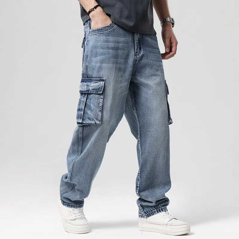 Luke | Denim Cargo Jeans