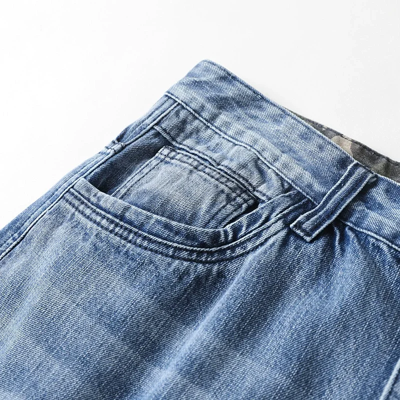 Luke | Denim Cargo Jeans