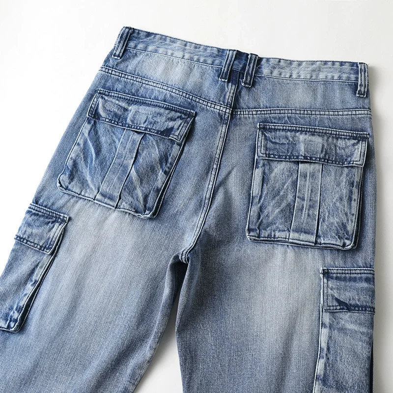 Luke | Denim Cargo Jeans