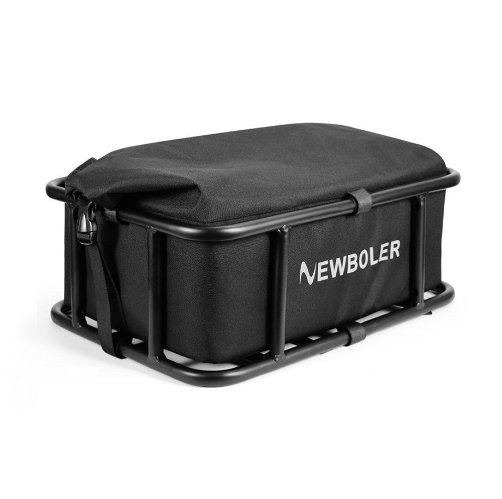 Strong Rear Bike Rack with Basket – Durable Metal Bike Storage - Luxivelle