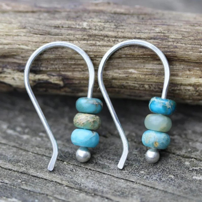 Blue Drop Gemstone Earrings - Luxivelle