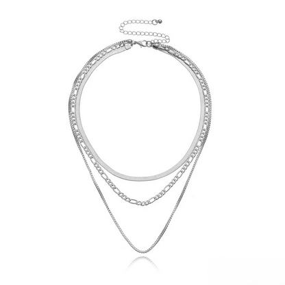 Classic Triple Layer Chain Necklace