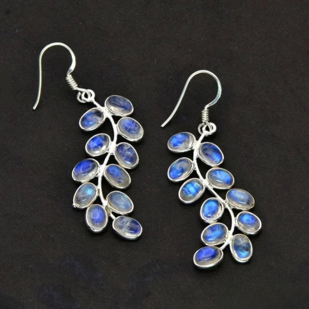Sparkling Gemstone Drop Earrings - Luxivelle