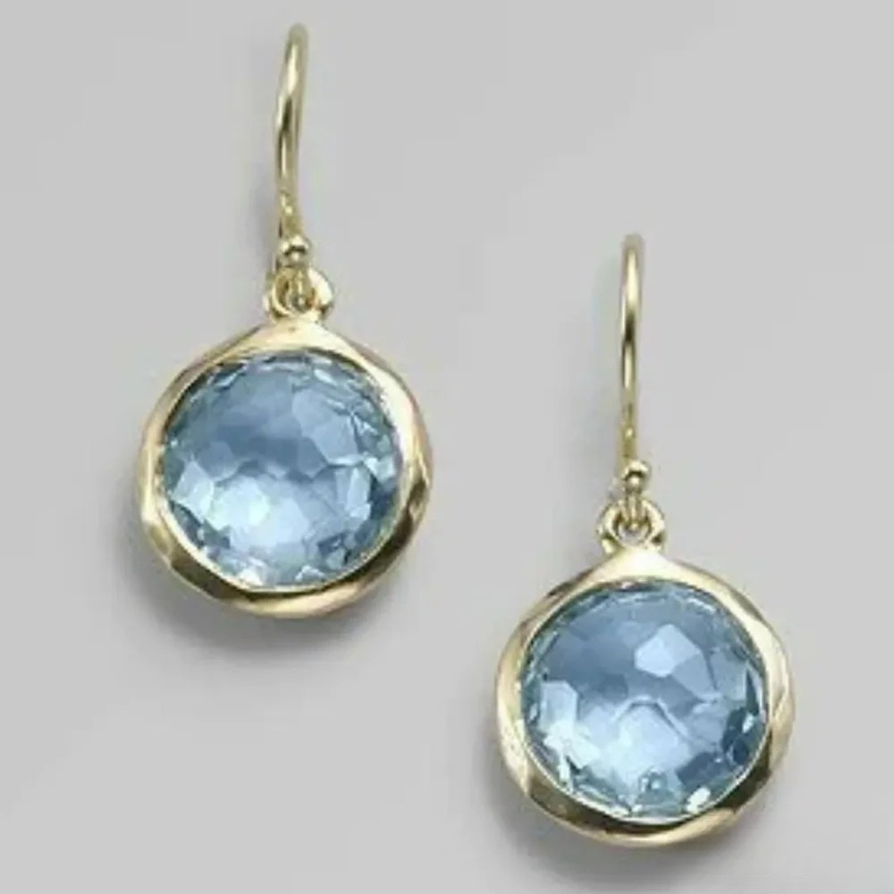 Vintage Style Blue Drop Earrings - Luxivelle
