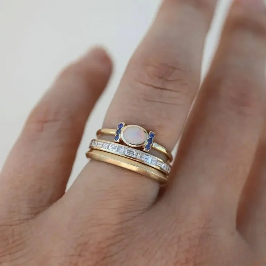 Antique Style Gold Gemstone Rings - Luxivelle