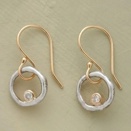 Classic Crystal Drop Stud Earrings - Luxivelle