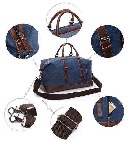 Tough 50L Water-Resistant Travel Duffel Bag