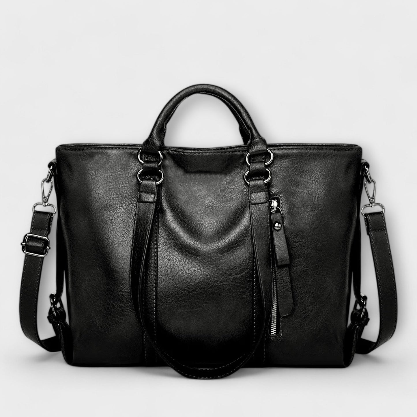 Big Luxury Leather Shoulder Bag