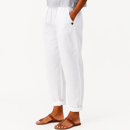 Comfortable Women's Lightweight Summer Trousers - Luxivelle