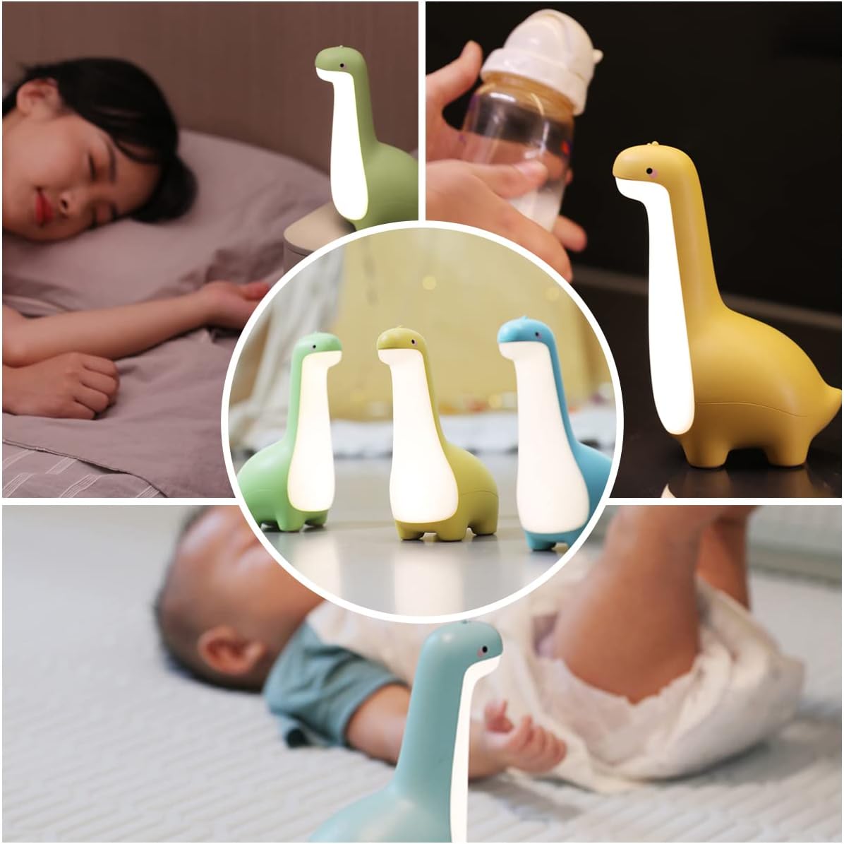 Colorful Kids Dinosaur Night Lamp