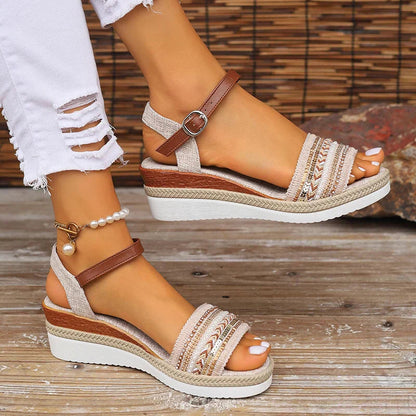 Relaxed Fit Womens Summer Sandals Comfortable Footwear - Luxivelle