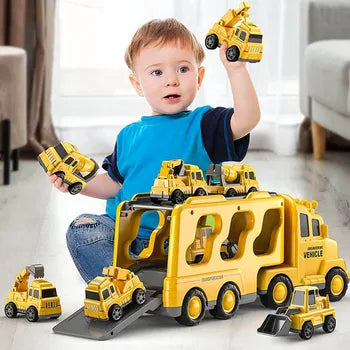 Fun Toy Truck with Small Cars and Sounds