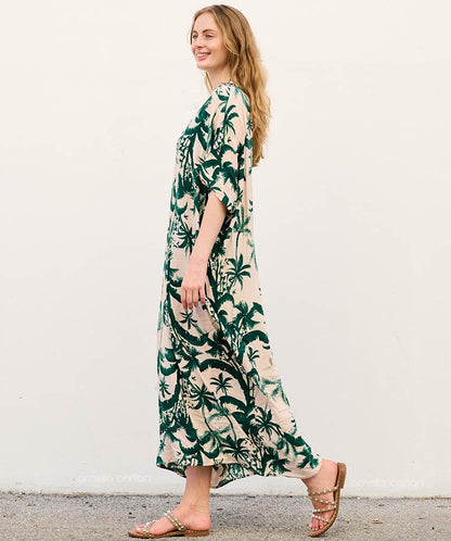 Relaxed Fit Floral Beach Dress
