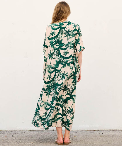 Relaxed Fit Floral Beach Dress