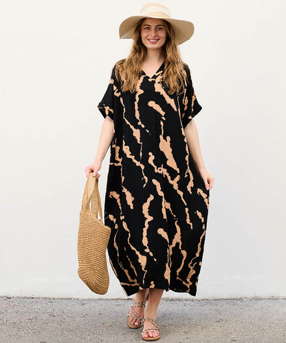 Relaxed Fit Maxi Beach Dress