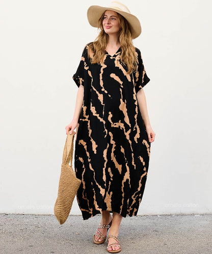 Relaxed Fit Maxi Beach Dress - Luxivelle