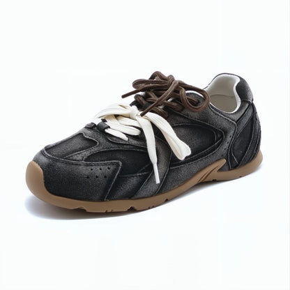 Classic Double Lace Suede Shoes