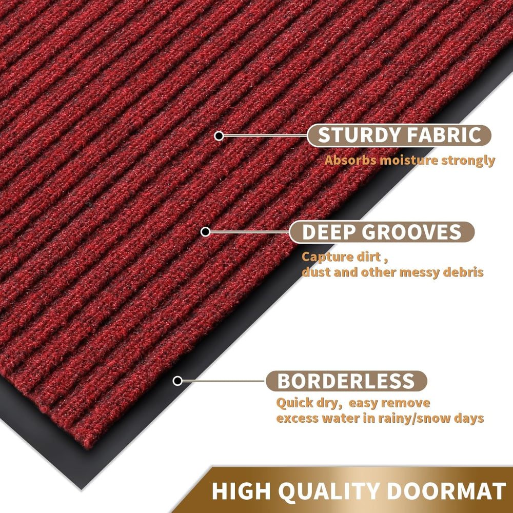 Waterproof Entrance Door Mat with Rubber Backing