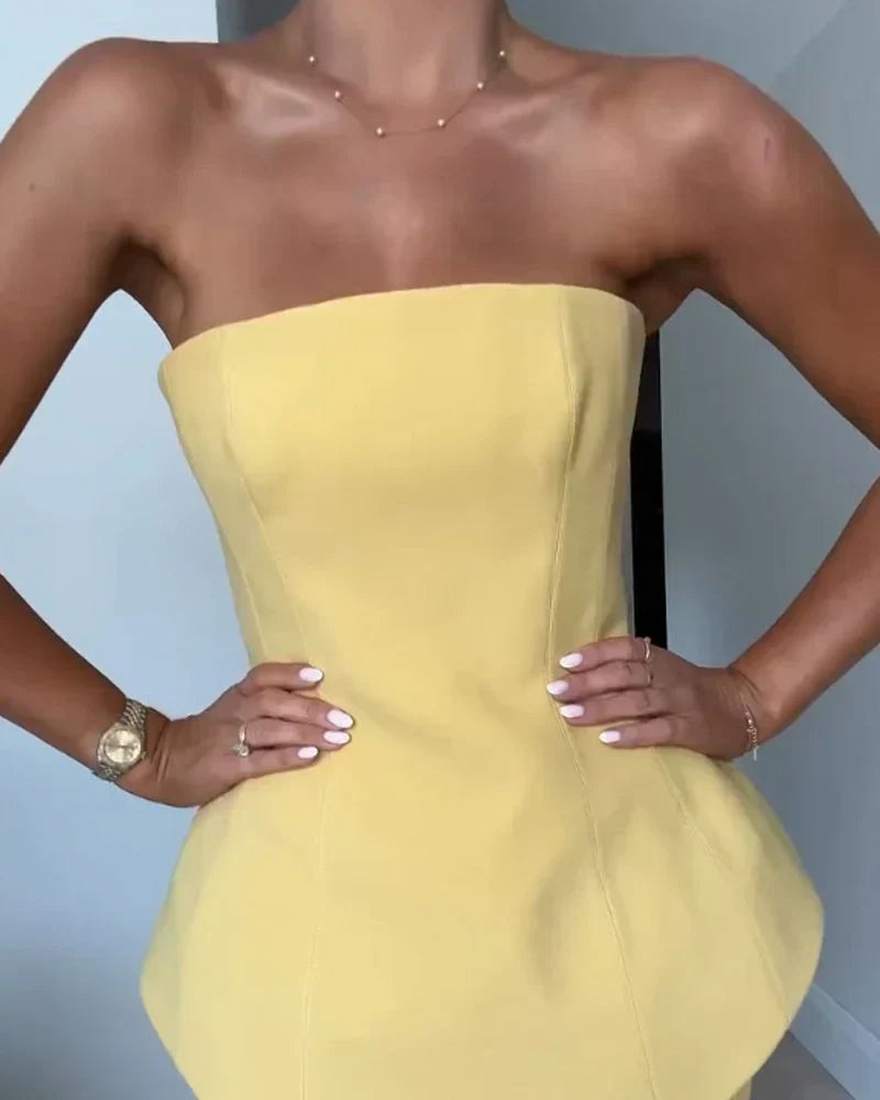 Ava | Sophisticated strapless dress