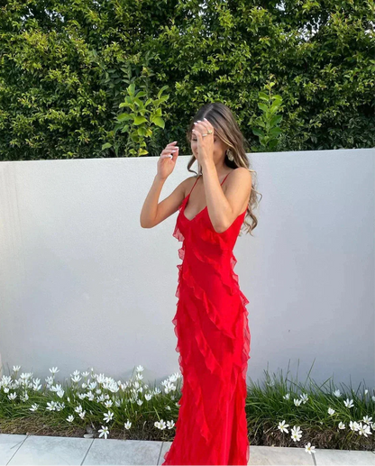 Mara | Off-Shoulder Maxi Dress for Women - Elegant Backless Long Dress 3